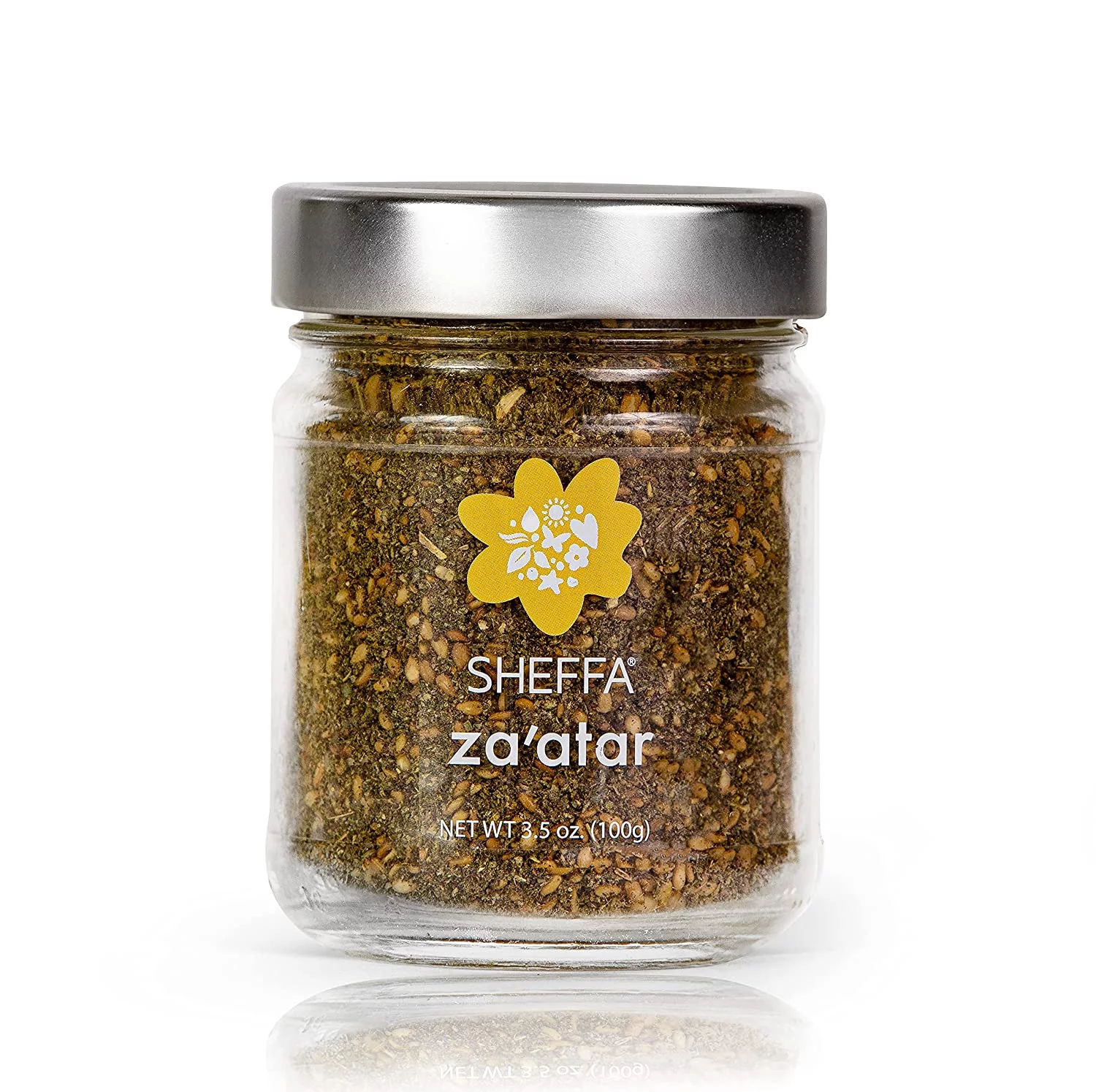 Organic Zaatar Spice Blend by  (3.5 Oz) - Authentic Middle Thyme, Sumac, Sesame Seeds