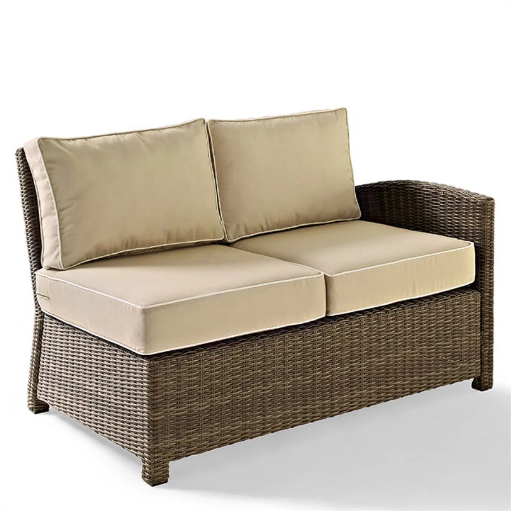 Ergodes Bradenton Collection: Modular Outdoor Wicker Sectional with Sand Cushions - Customize and Expand Seating Area for Ultimate Outdoor Relaxation