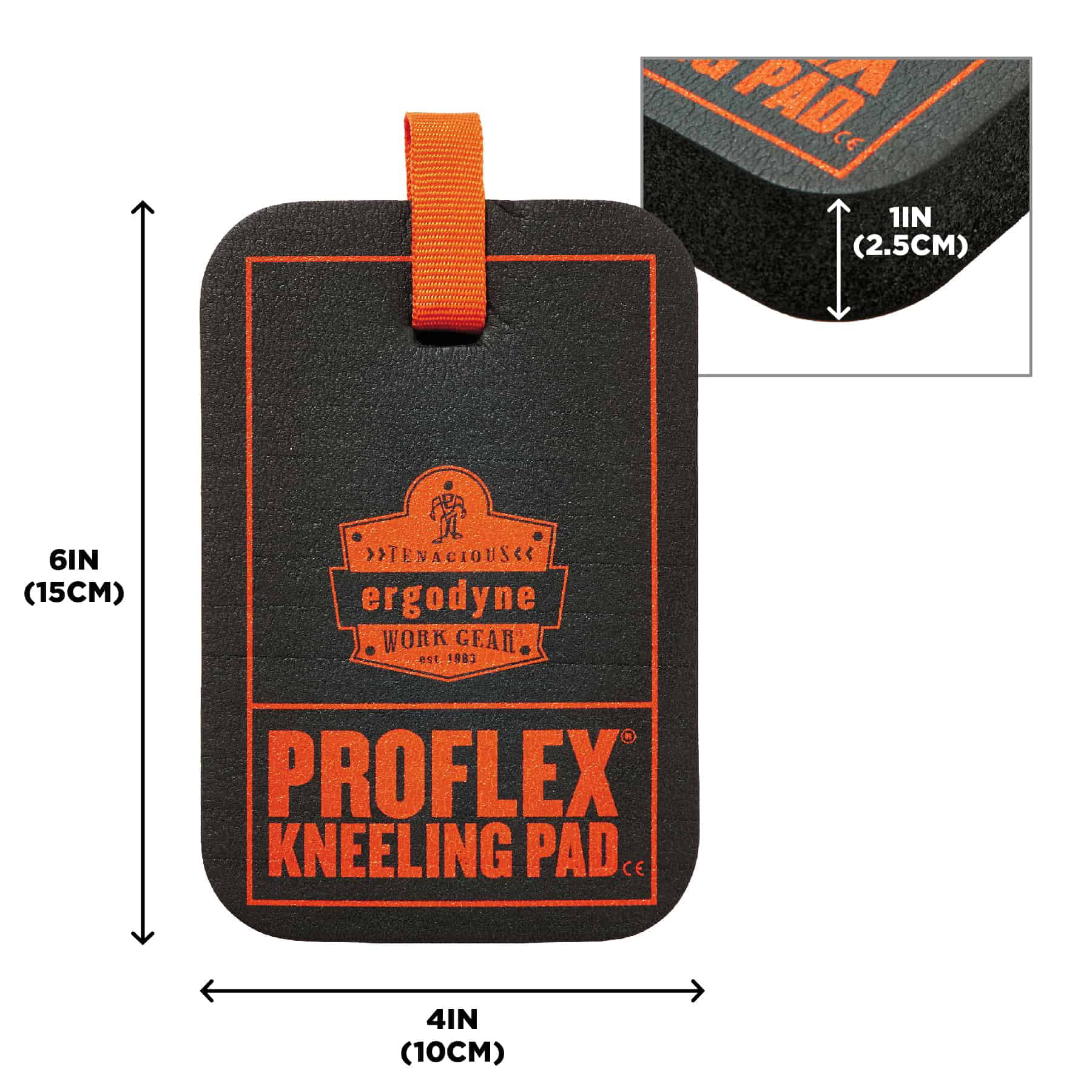 365 Grabber Black Mini Kneeling Pad