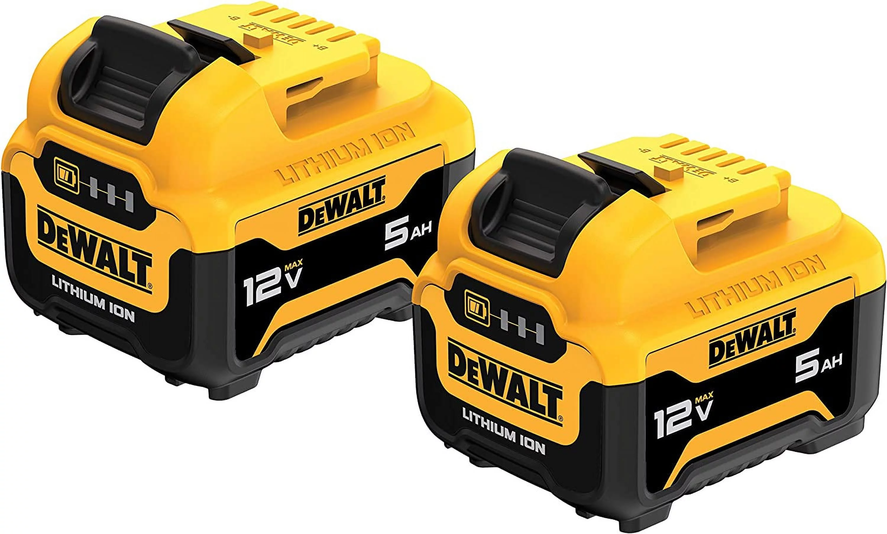 DEWALT 12V MAX 5Ah Battery, Lithium-Ion, 2-Pack (DCB126-2)