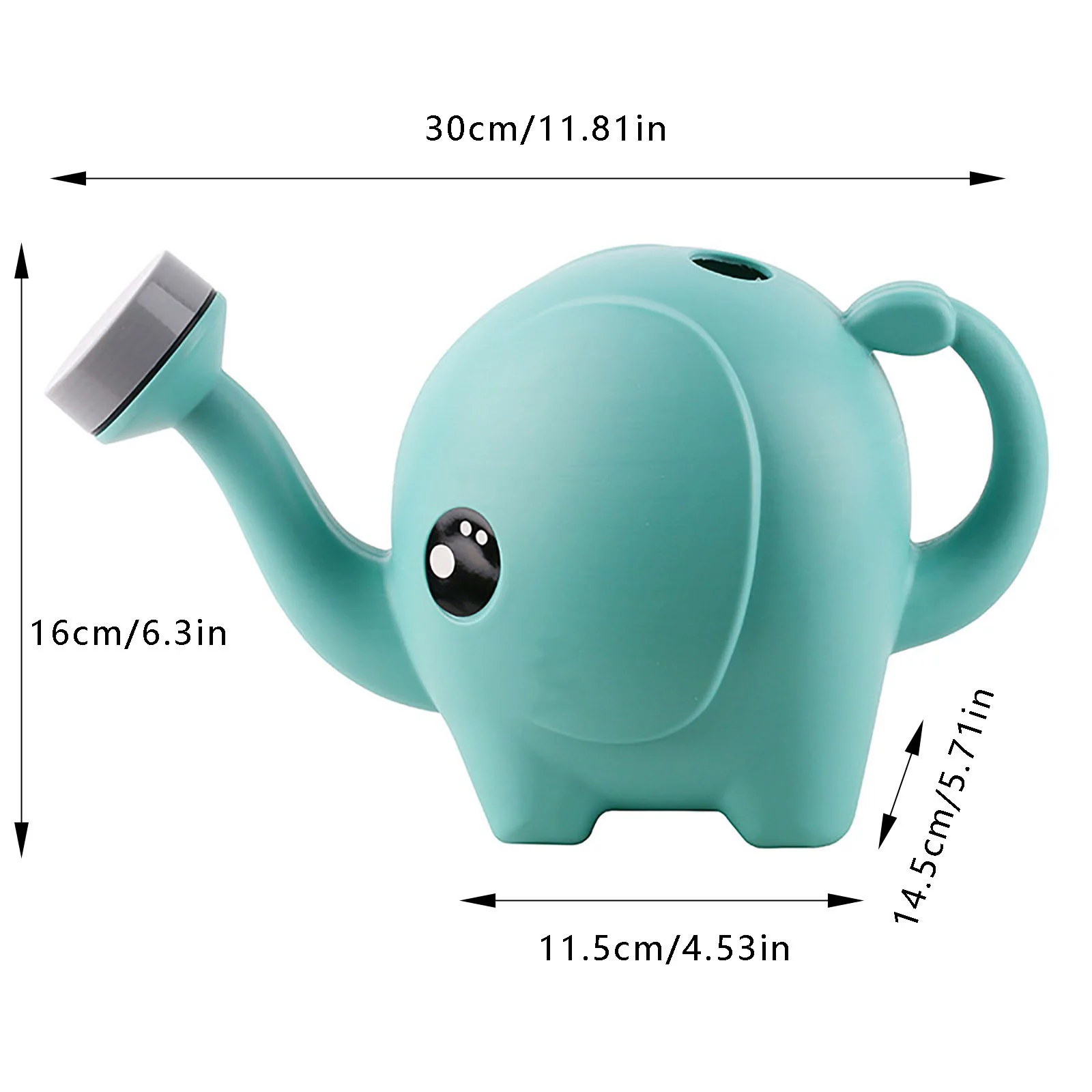 FHKOEGHS Hot Water Heater Small Eleph Watering Can Blue Cartoon Children Watering Can 1.5 Liters 2.5 Liters Watering Pot Ga