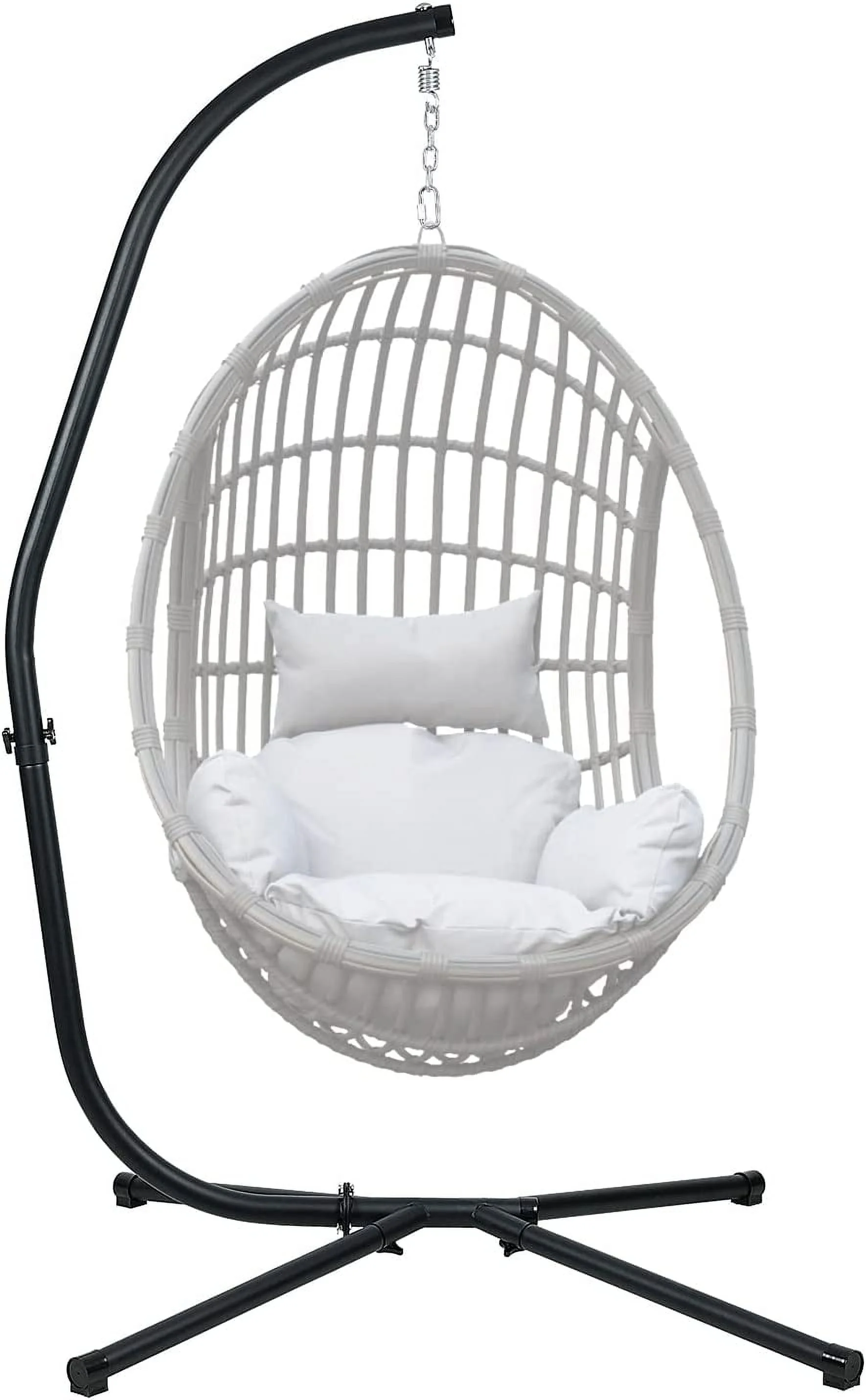 Hammock Steel Stand Only C-Stand for Hanging Hammock Chairs - 300 Pound Capacity