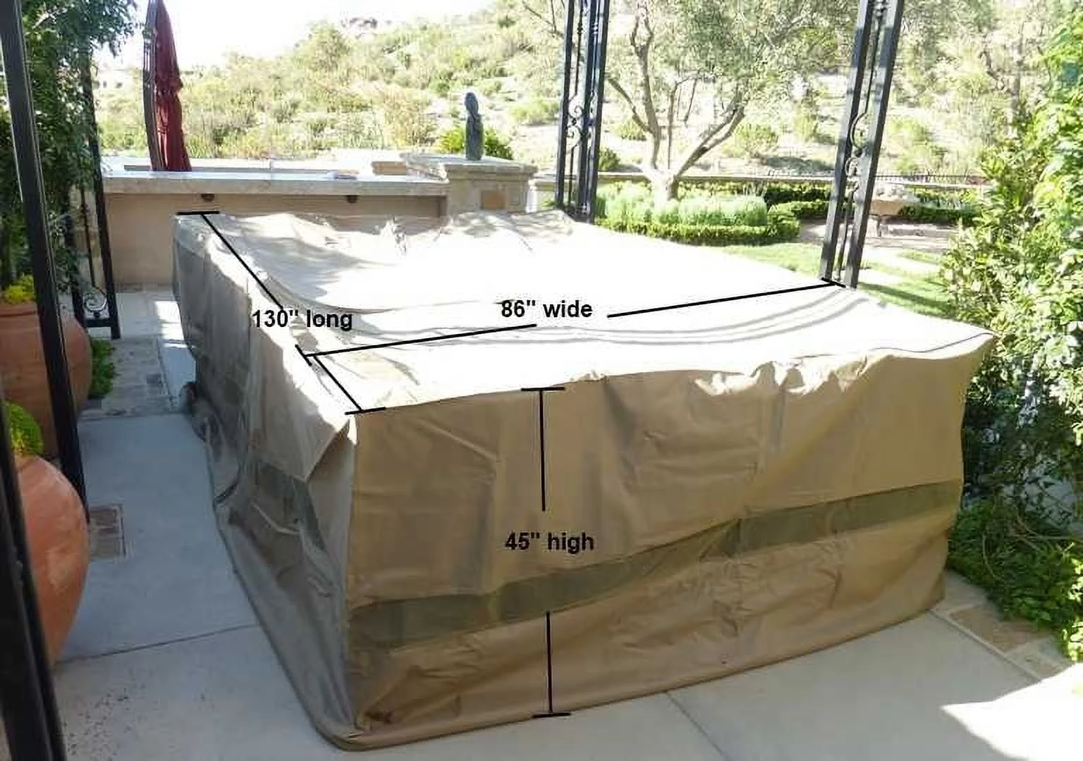 Covered Living Patio Set Cover 130