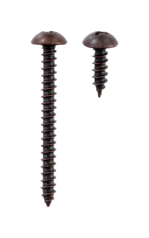 Ace Steel Bronze Ornamental Shelf Bracket Screws Assorted in. L