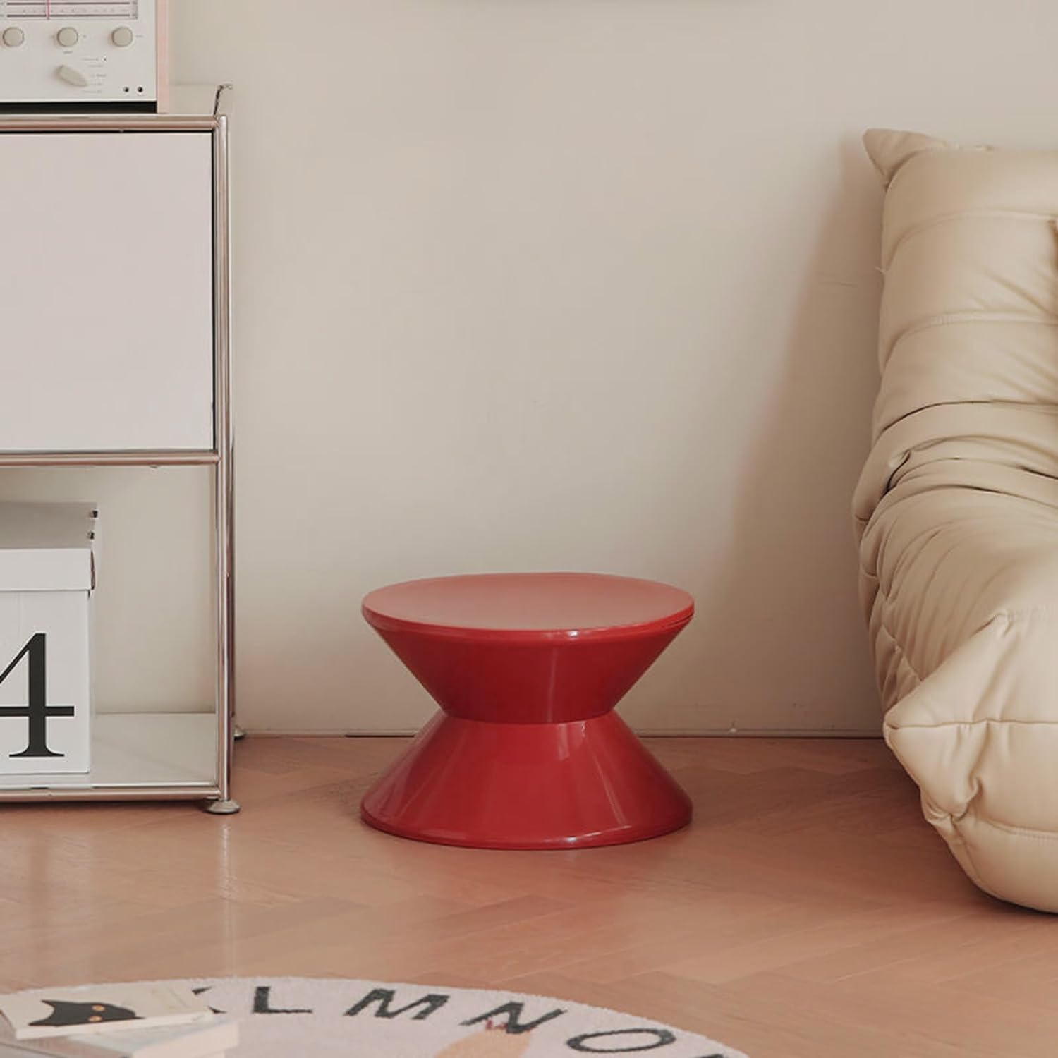 ZWNLKQG Funky Sofa   Vintage End  Cute Sofa Stool Small Night Stand for Couch  Sofa & Chair   Decor Round  for Coffee Patio Living Room Bedside Apartment (Black  3 Layers)