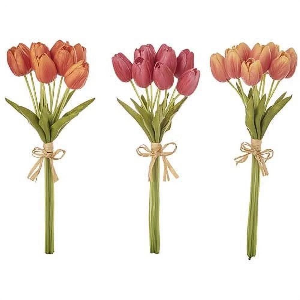 Real Touch Tulip Bundle - Orange 15