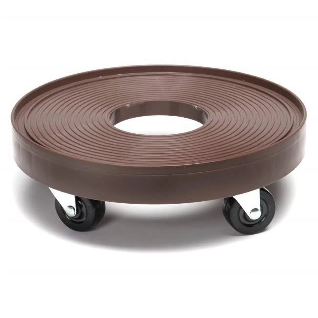 DeVault Enterprises  12 in. Plant Stand Dolly with Hole, Espresso