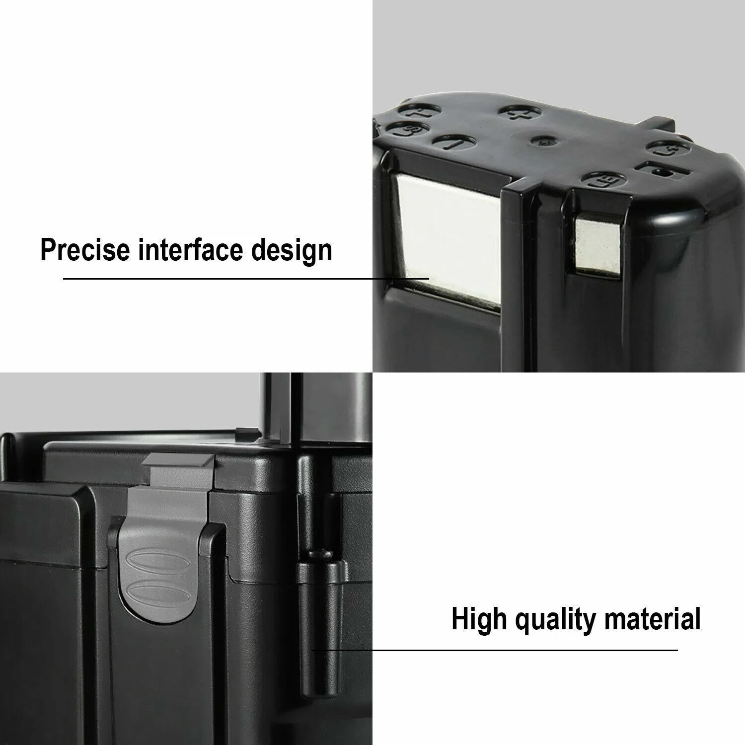 4Pack for HITACHI EB14B Battery 14.4V 4800mAh NI-MH Black EB1414 EB1414S EB1424 EB14B EB14S 324367