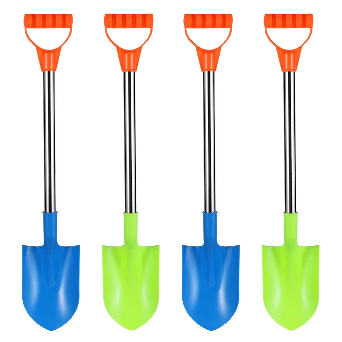 Toyvian 4pcs Mini Sand Shovels Beach Toys Sand Dredging Plastic Spade Playing Beach Toys for Children Kids