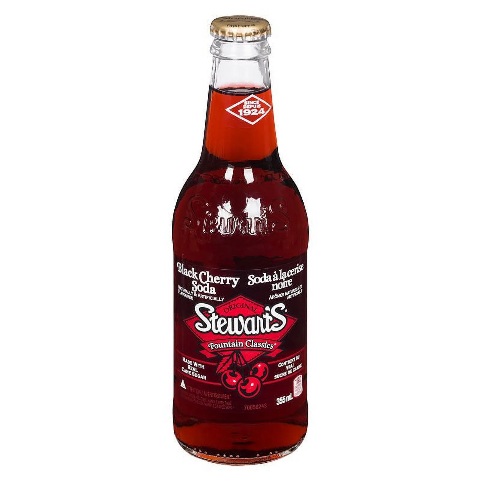 Stewarts Black Cherry - 355Ml X 4 Bottles