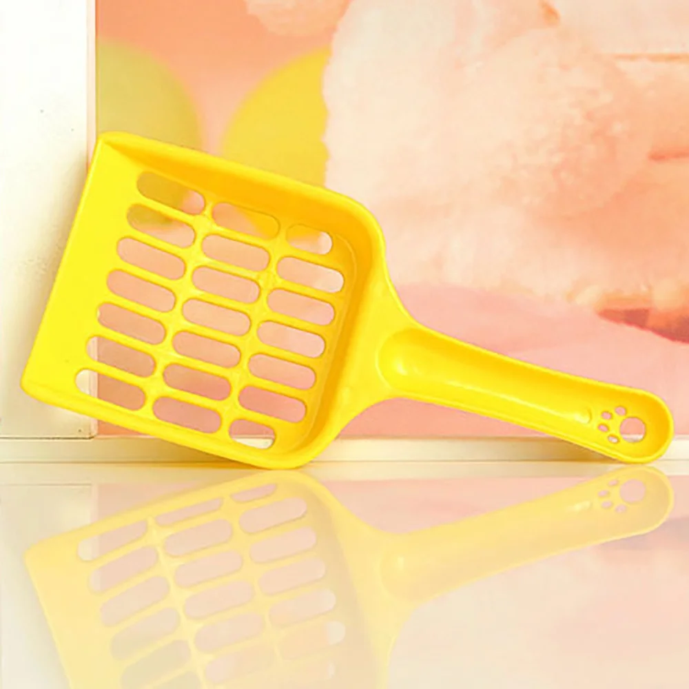YHAIOGS Cat Plastic Pet Shovel Sand Scoop Waste Dog Puppy Litter Hollow Out Food Spoons