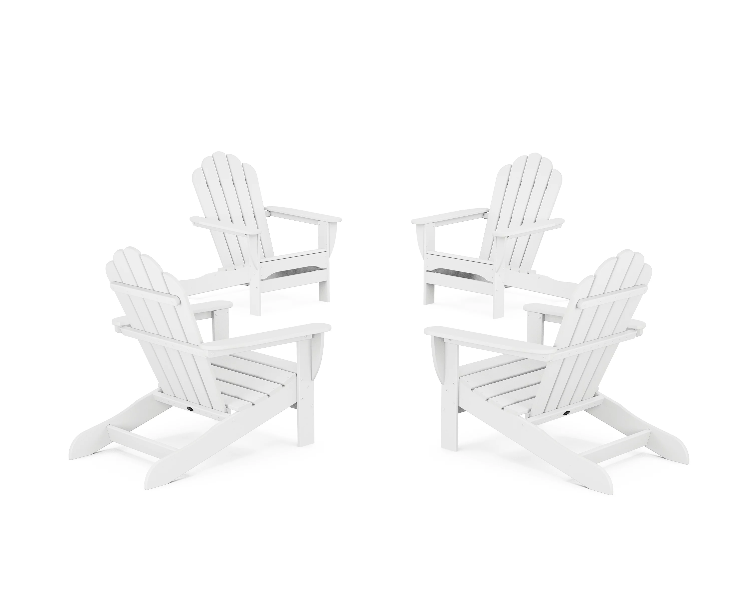 Trex® Outdoor Furniture™ 4-Piece Monterey Bay Oversized Adirondack Chair Conversation Set in Classic White