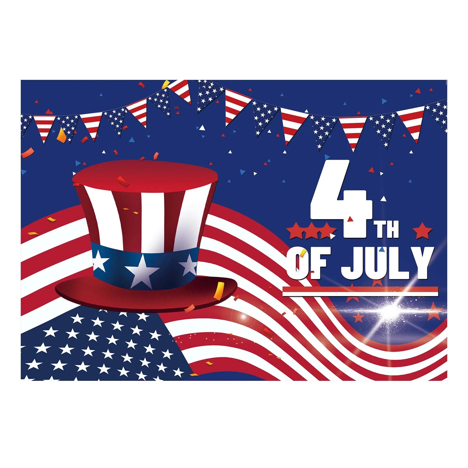 iju7gthy Folding Chair with Umbrella and Foot Rest 4th of July Indoor Independence Day Garage Doorration Garage Door Banner Mural Cover 7 X 16 Feet Large Party D