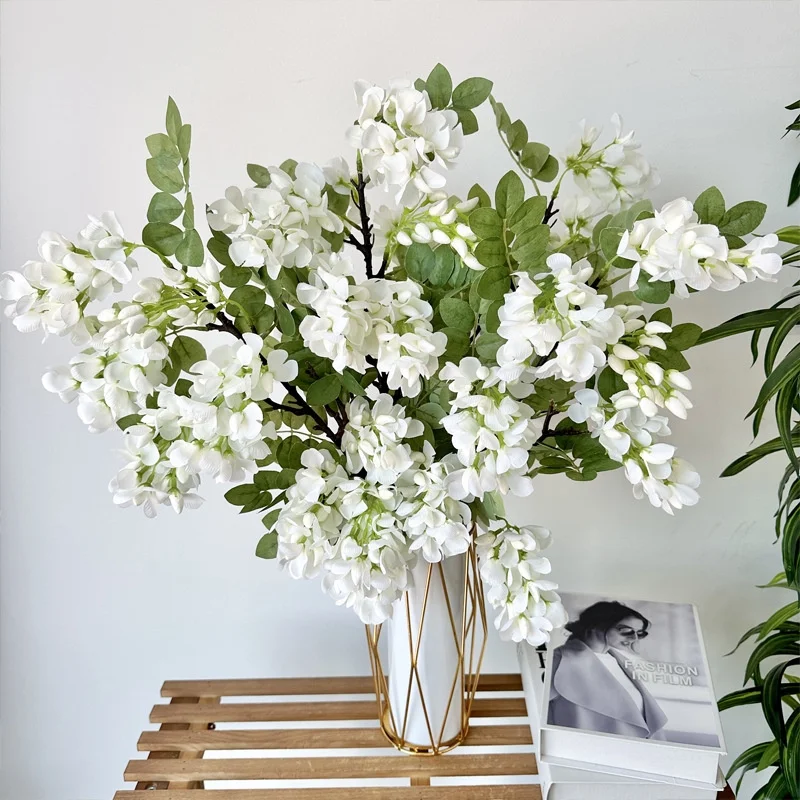 Simulation flower living room setting table decoration locust flower color can be combined with flower arrangement floral art art fake flower wedding photography channel