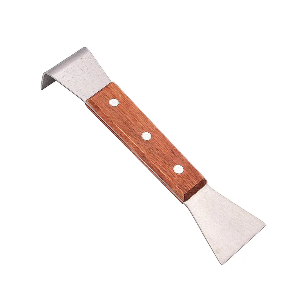 iju7gthy business card holder display 4th of july party Stainless Steel Bee Hive Uncapping Fork Scraper Shovel Beekeeping ToolYN