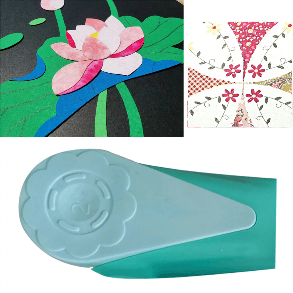 Fabric Bias Tape Makers 2inch Sewing Quilting Tools - Blue Green