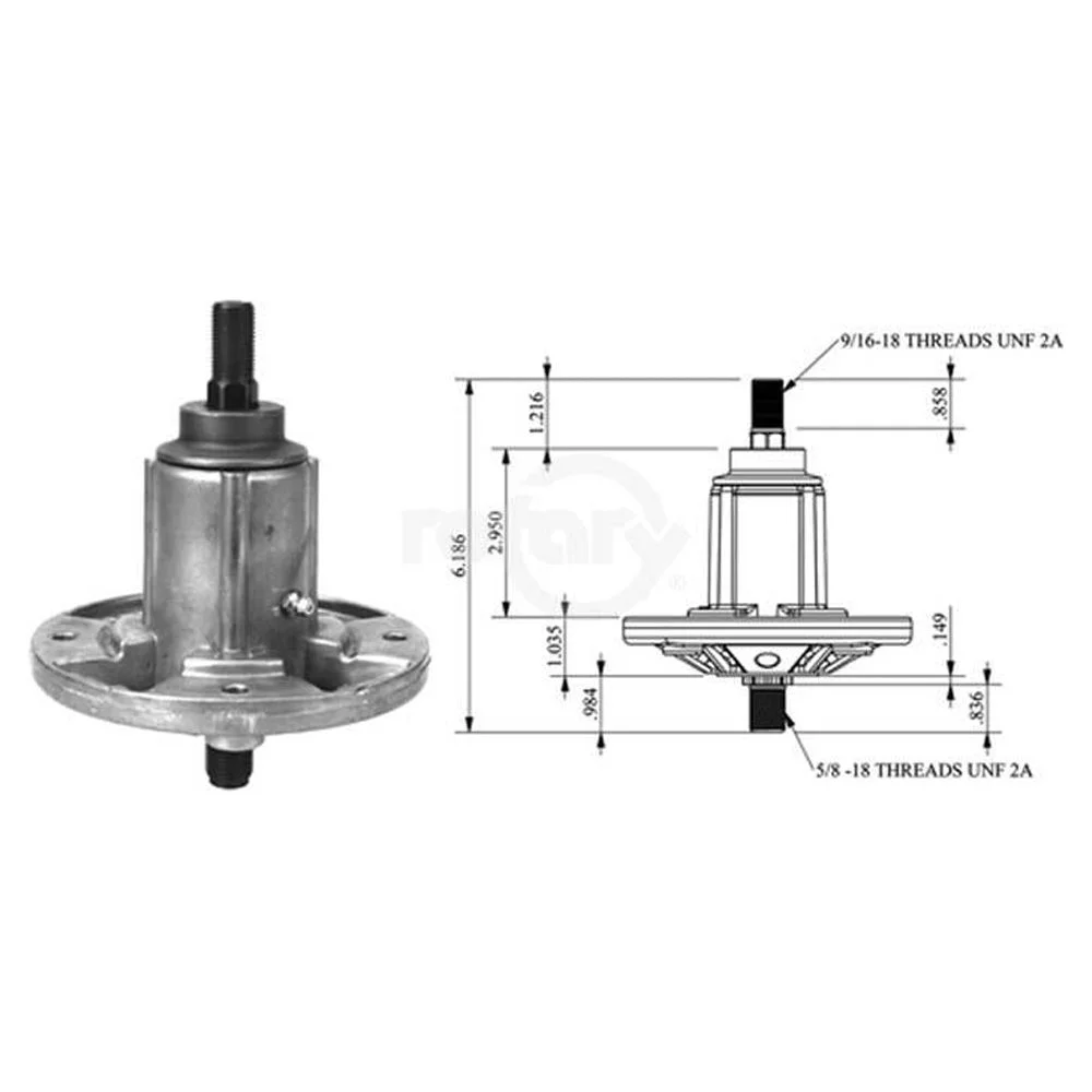 Deck Spindle Assembly Compatible John Deere Lawn Mowers / G110, LA150, LA175, 190C / GY20592 GY20867 GY21099 82-360 / 12495