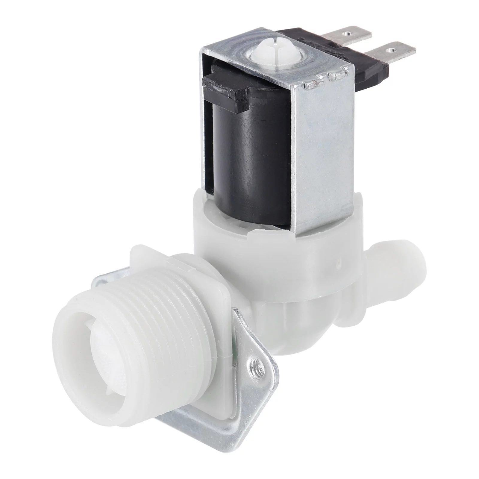 Water Inlet Valve Ice Maker Water Inlet Solenoid Valve for General Refrigerators 80mm  White
