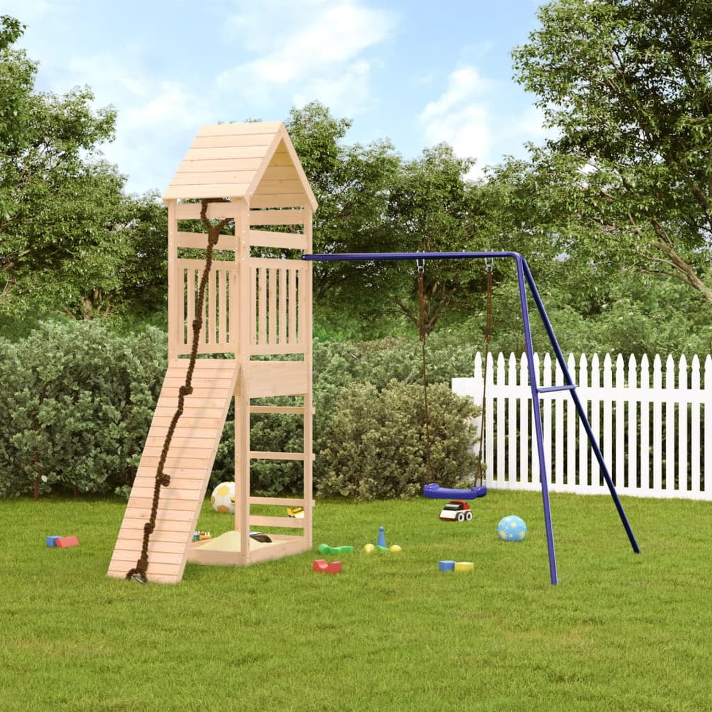 Dcenta Playset Solid Wood Pine