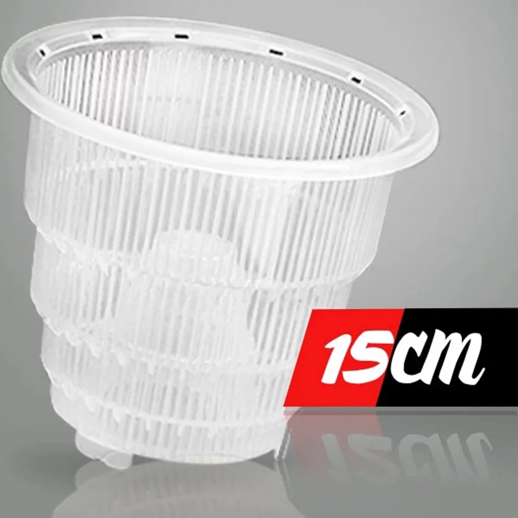 wendunide 15cm Orchid Clear Flower Pot Plastic Slotted Breathable Orchid Pots C