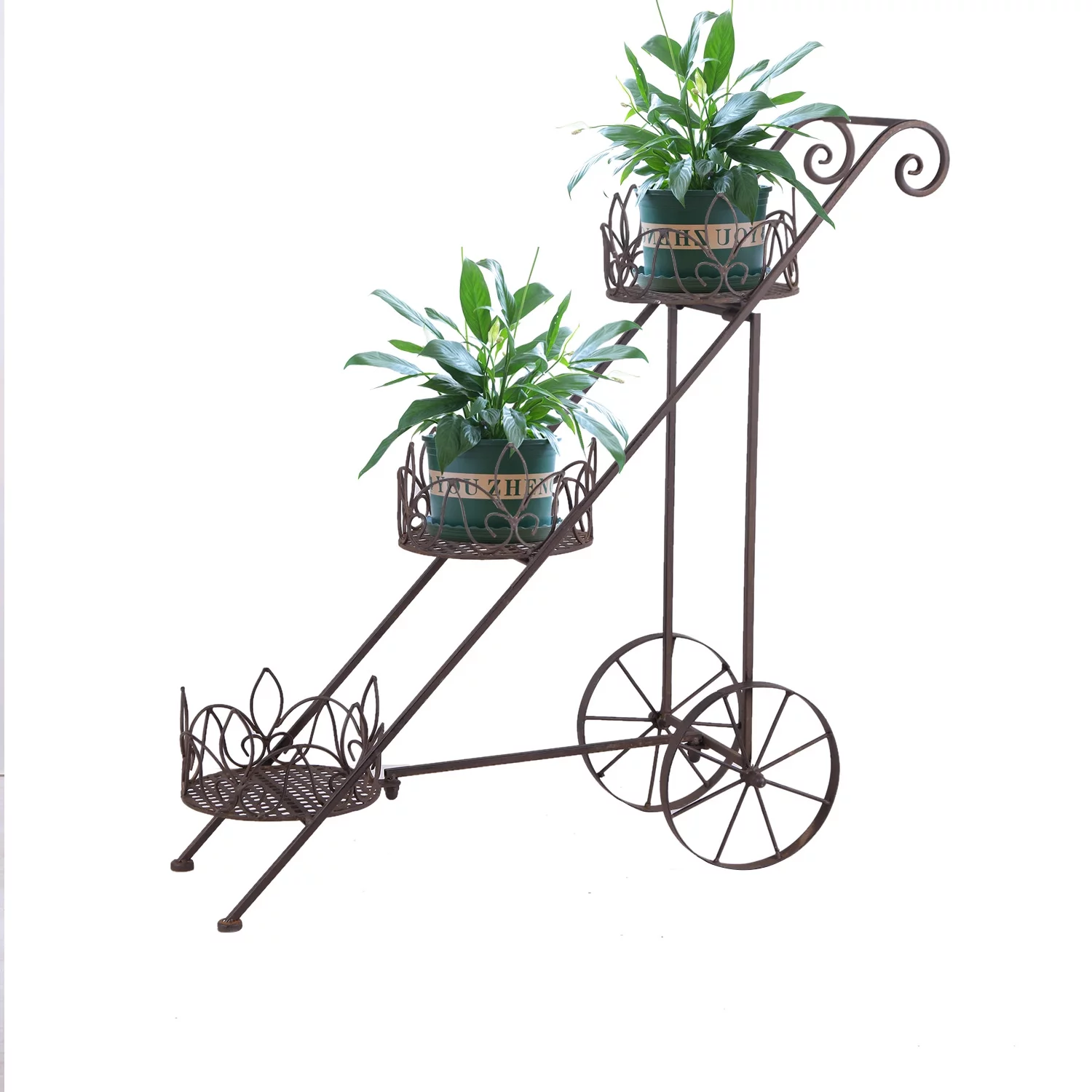 Joveco 3 Tier Metal Plant Stand Shelf,Tiered Flower Pot Holder Stands Plant Rack Planter Shelves Organizer for Patio, Living Room, Balcony
