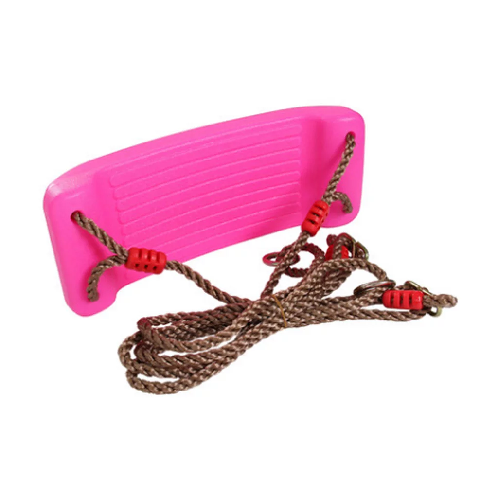 Swing Seat Replacement, with Adjustable Ropes for baby - Playground Swing Set - Indoor Activity - Pink