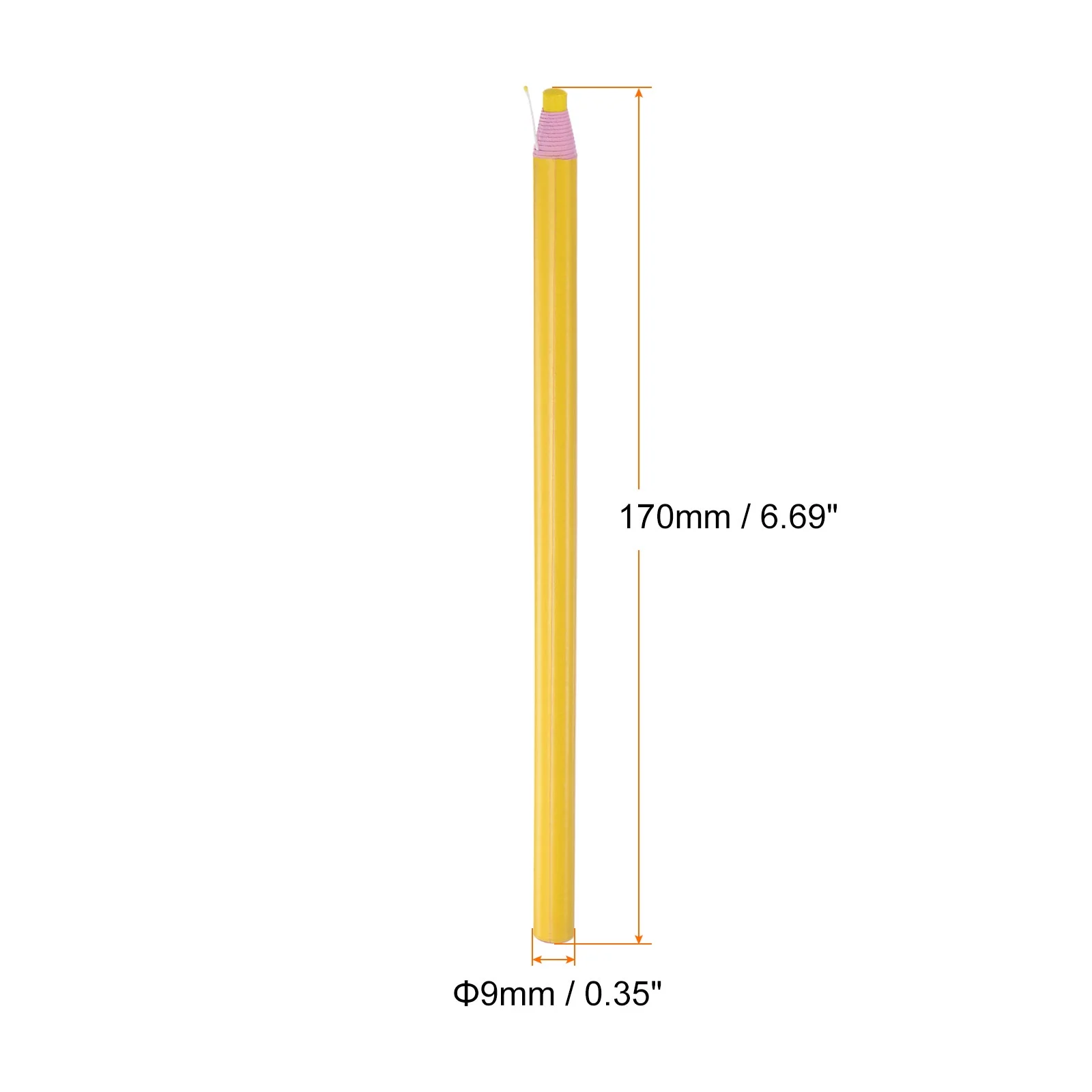 Uxcell Sewing Fabric Pencils Sewing Mark Chalks Marking Tools, Yellow 3 Pack