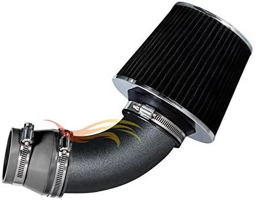 RW SERIES - MATTE BLACK PIPE GRAY - SHORT RAM INTAKE Compatible For 09-11 Chevy Aveo Aveo5 1.6L L4