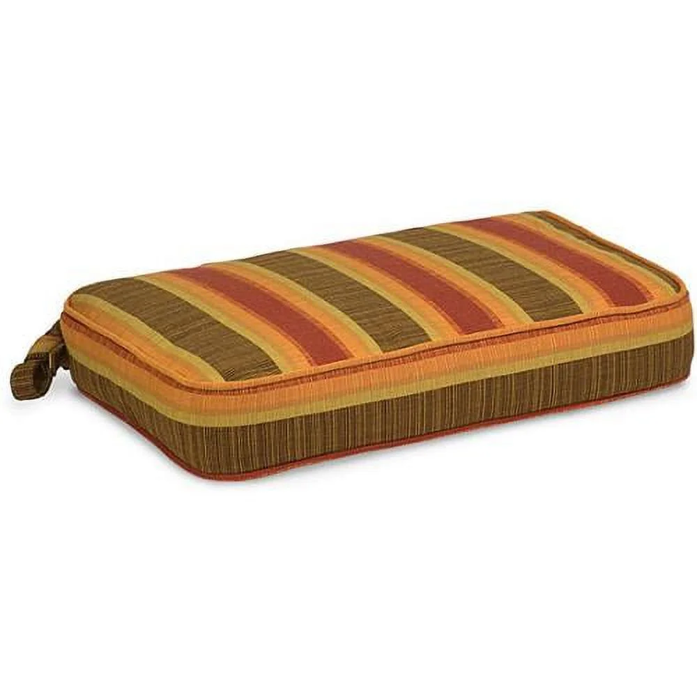 Sunbrella  Indoor/ Outdoor 20-inch Striped Chair Cushion Autumn
