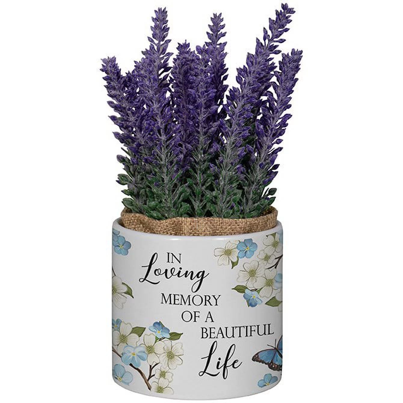 Planter W/Flowers-Beautiful Life (7.5  X 3.5 )
