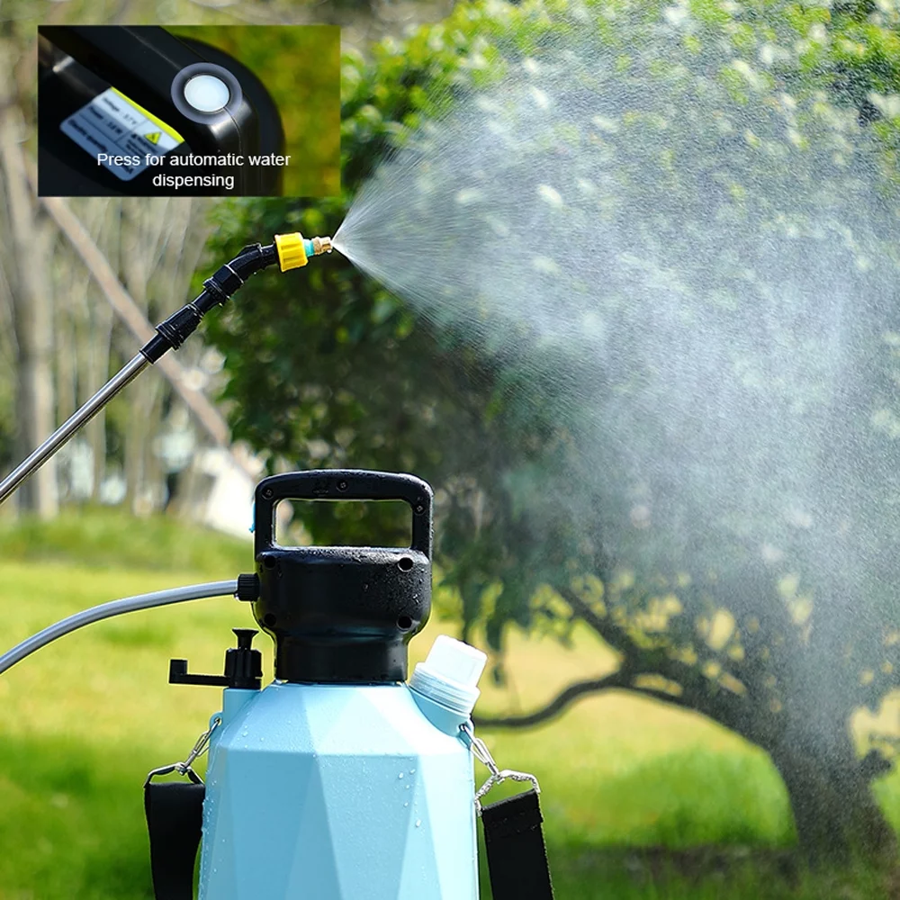 Yabuy USB Rechargeable Shouldered Sprinkler Handheld Electric Sprayer Agriculture Tools Watering Can Atomizing Watering Bottle Sprayer Multifunctional Garden Plants Sprayer Window Cleaning Tool