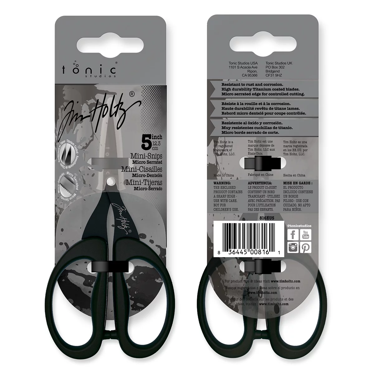 Tim Holtz Micro Serrated Mini Snips