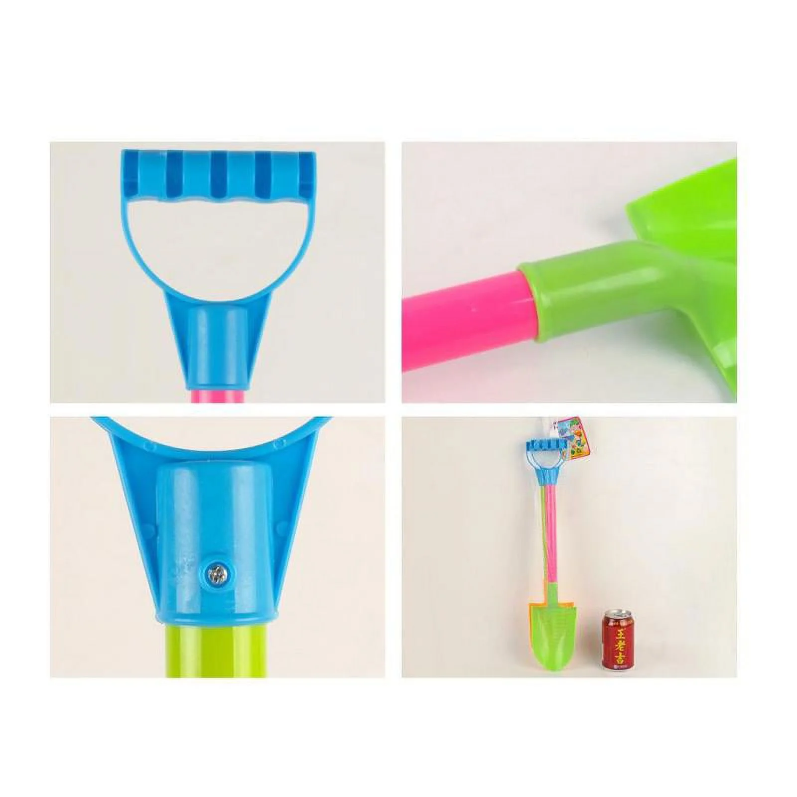 Childrens Mini Sand Spade Tools Beach Sandpit Holiday Toy Pack of 2 Pcs