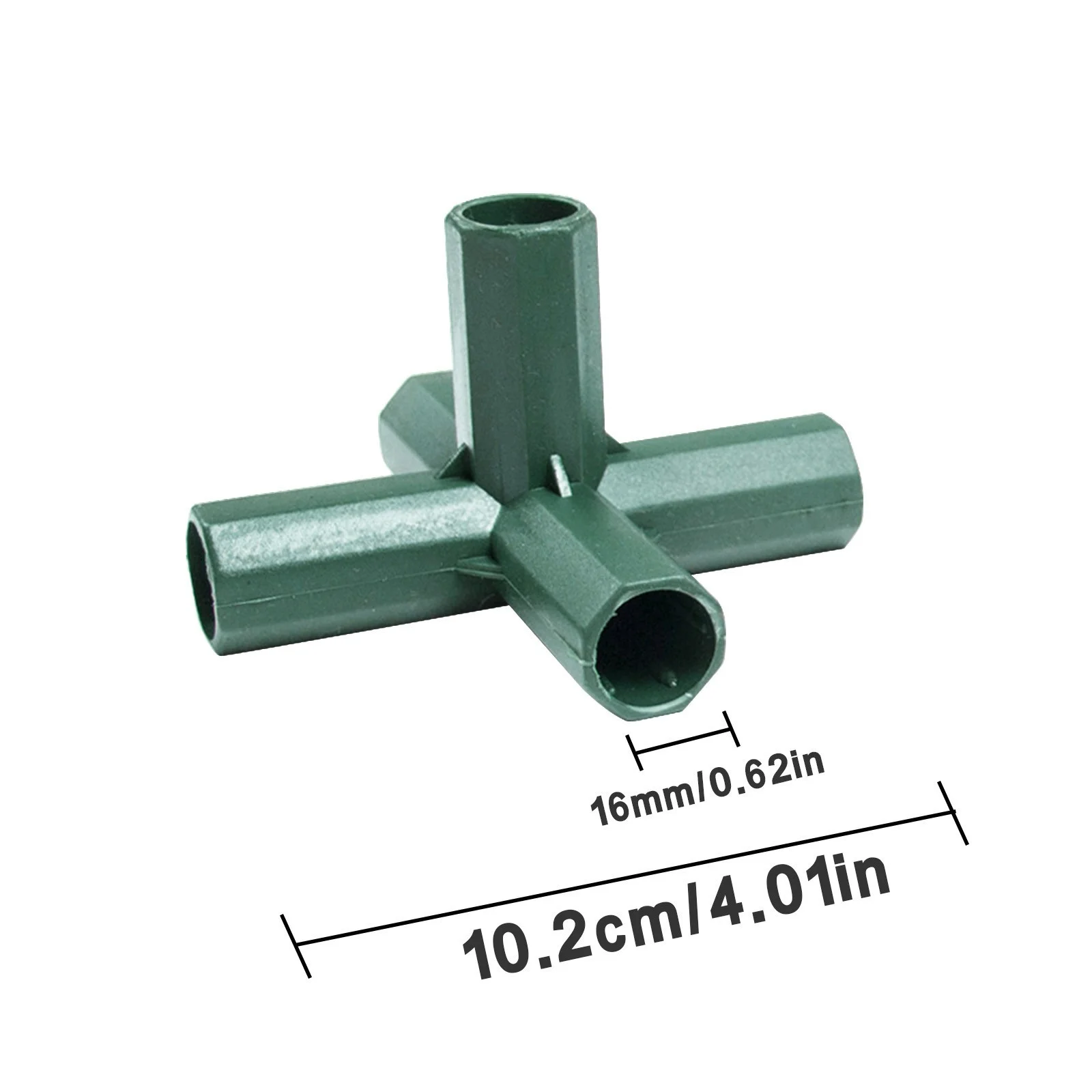 Connectors For Greenhouse 3 Way 4 Way And 5 Way Joints With Sturdy Support Poles & Gardening Accessory Kit 5PC Set Utility Tool