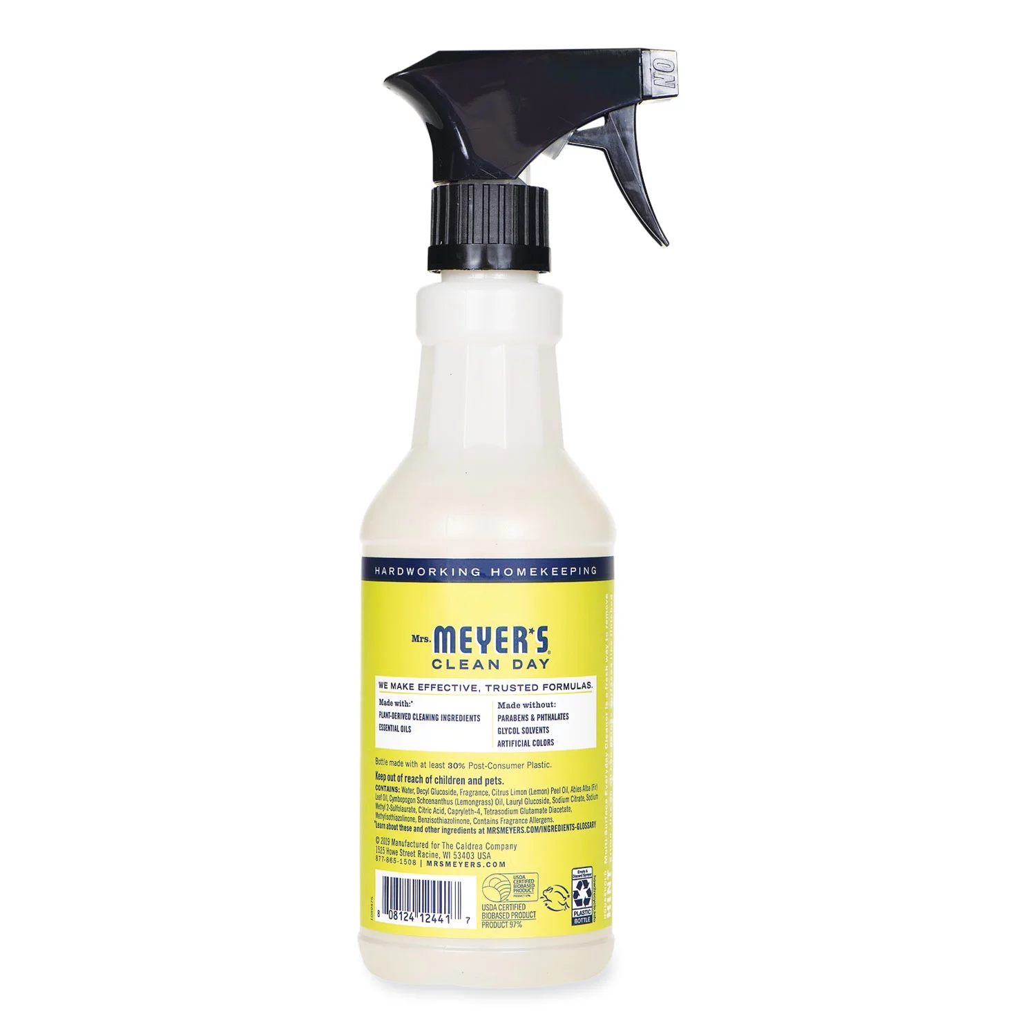 1PC Mrs Meyers Multi Purpose Cleaner, Lemon Scent, 16 oz Spray Bottle, 6/Carton