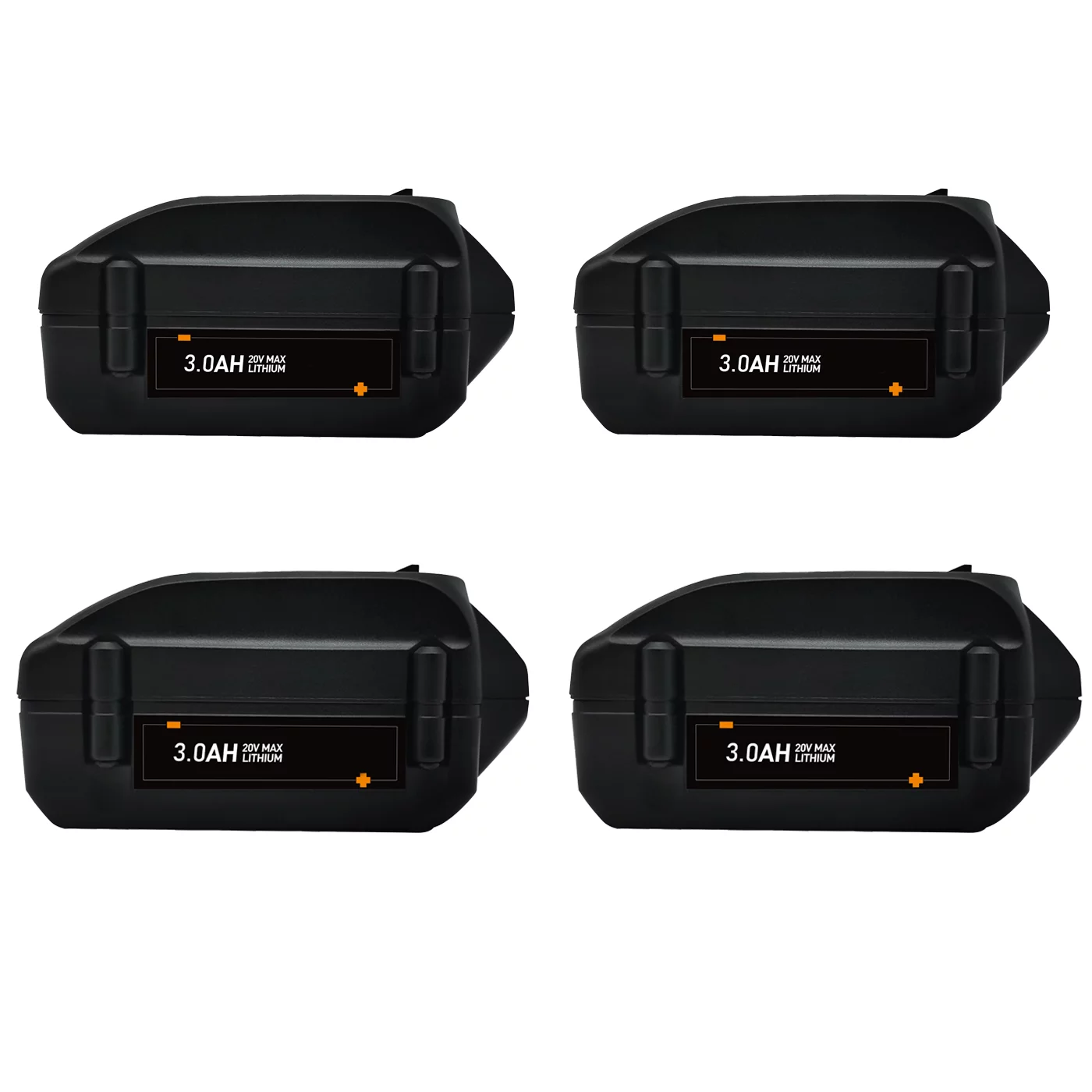 4packs 3000mAh 20V Replacement Worx Black WA3520 Battery Compatible with WA3512 WA3511 WA3520 WA3525