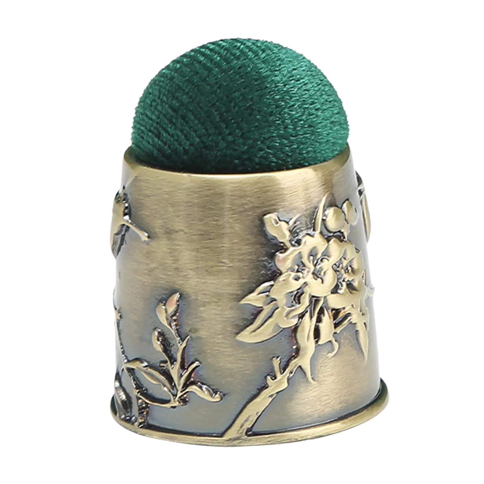 Felt Pin Cushion with Pins Handcraft Small felt decor work Wearable Cute for Sewing Supplies Quilting Tool DIY Crafts Green