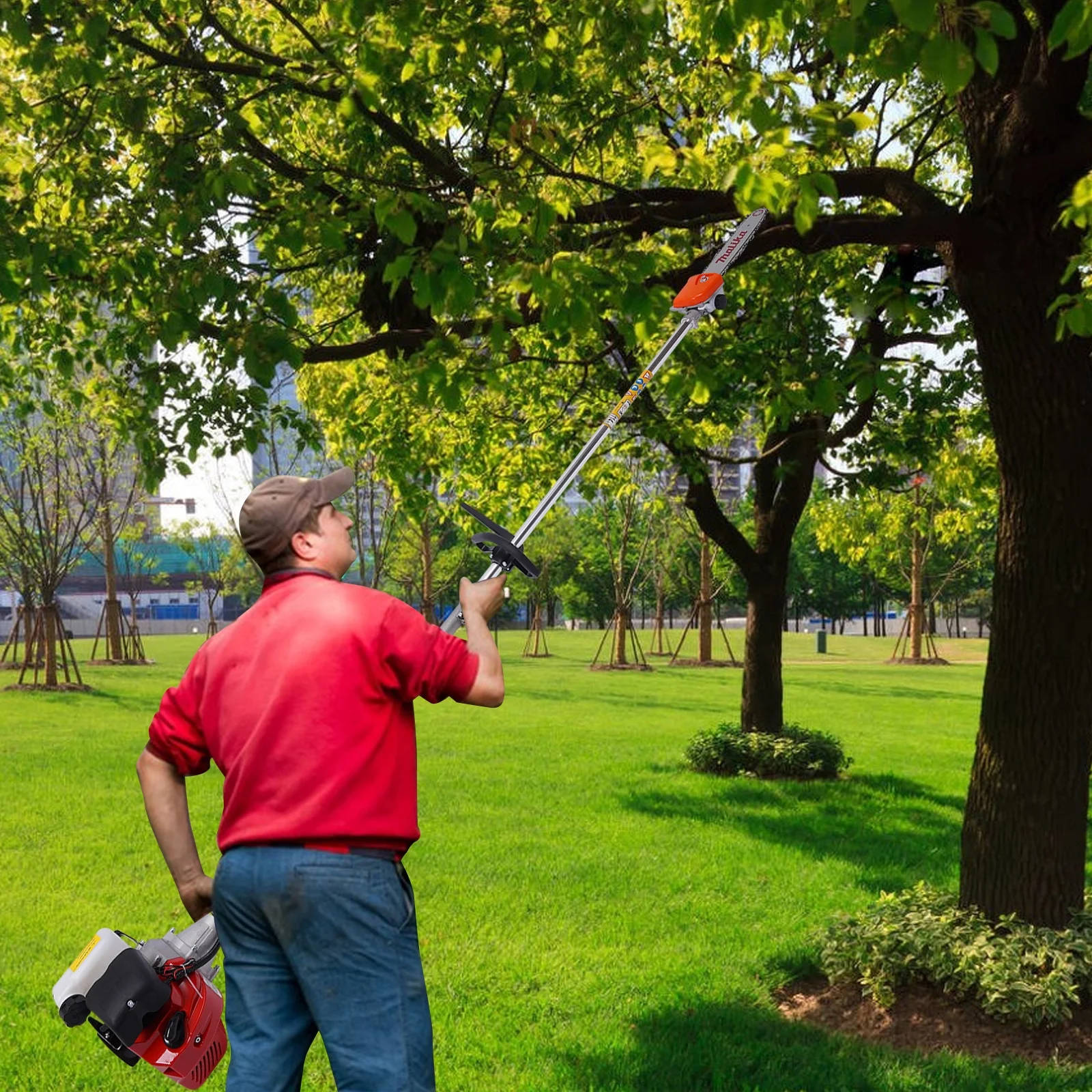 MONIPA Garden High Branch Saw Pruning Shears Electric Saw Pruning Machine 42.7CC