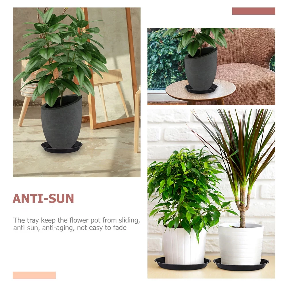 10 Pcs Flower Pot Tray Flower Pot Plant Pots Indoor Gardening Trays Plant Tray Plants Balcony Flowerpot Trays Elder