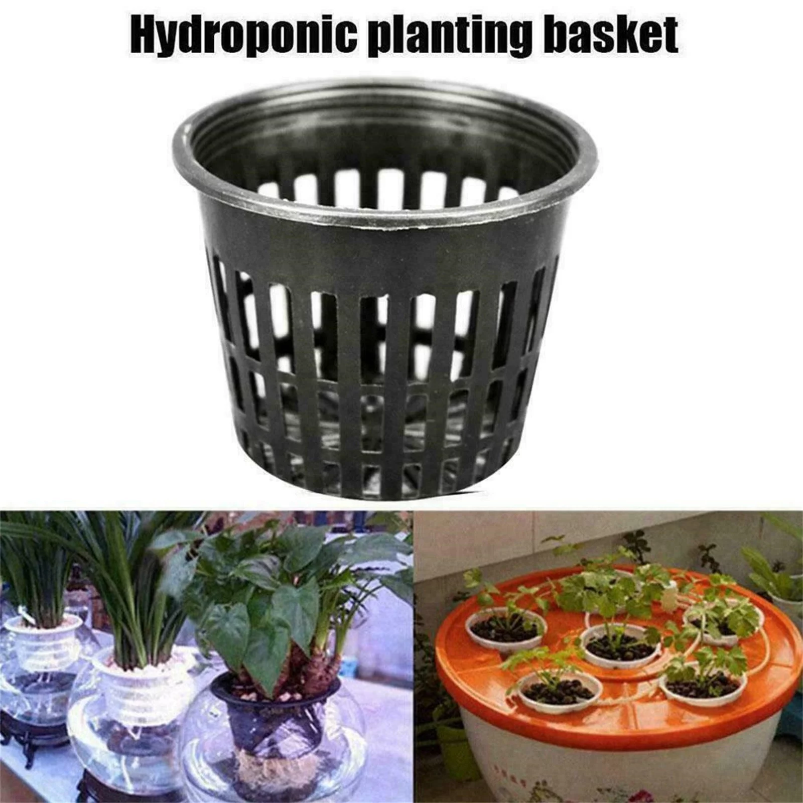 Sunward 10Pcs Garden Pond Plastic Planting Baskets Aquatic Planter Pots New Fast