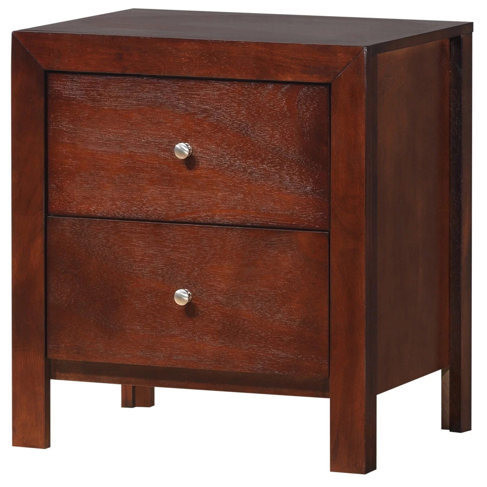 LYKE Home Laurel Cherry Nightstand