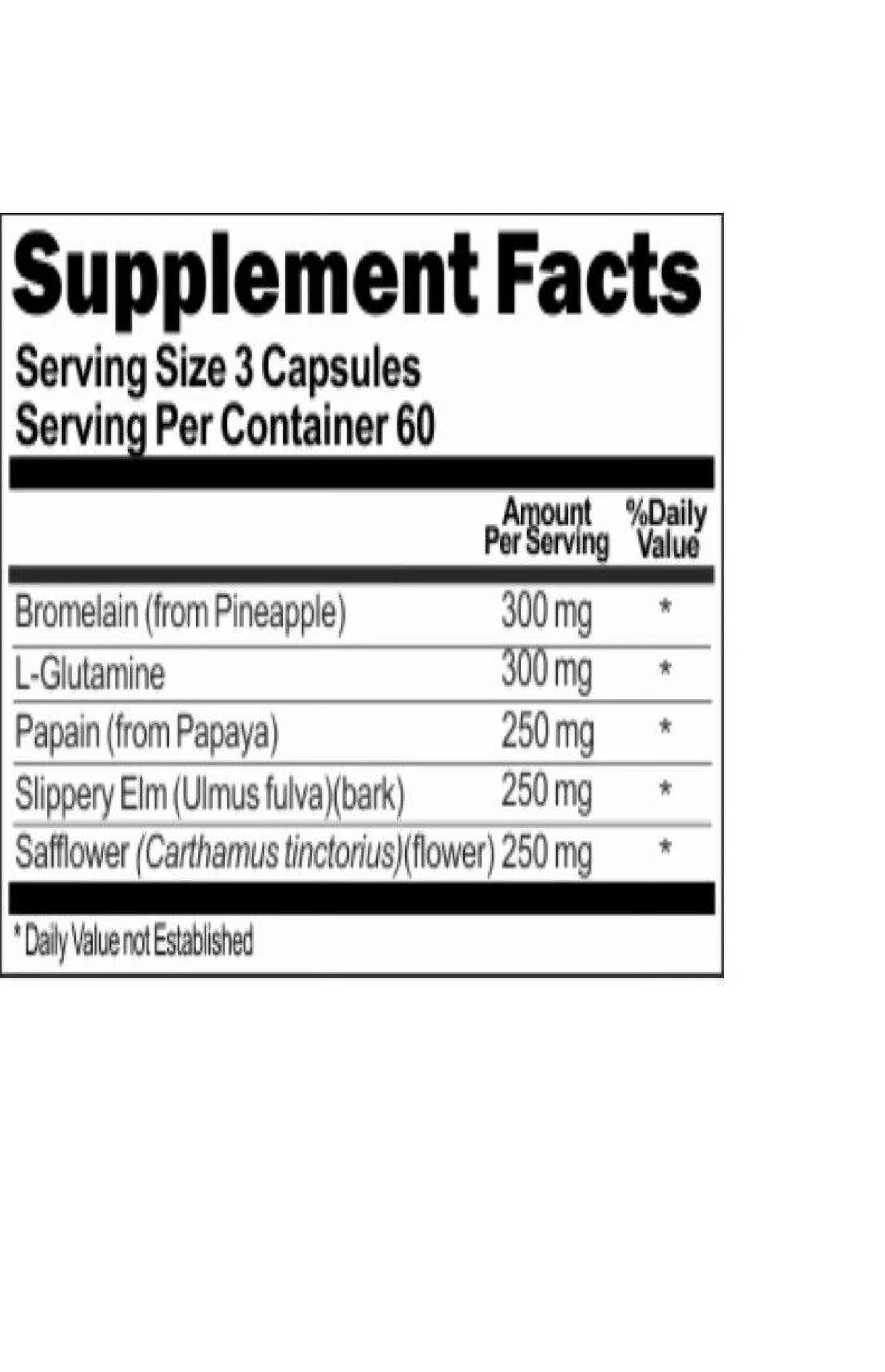 Advanced Digestive Enzymes 1350mg 180caps NonGMO/Gluten Free Bromelain/Slippery Elm