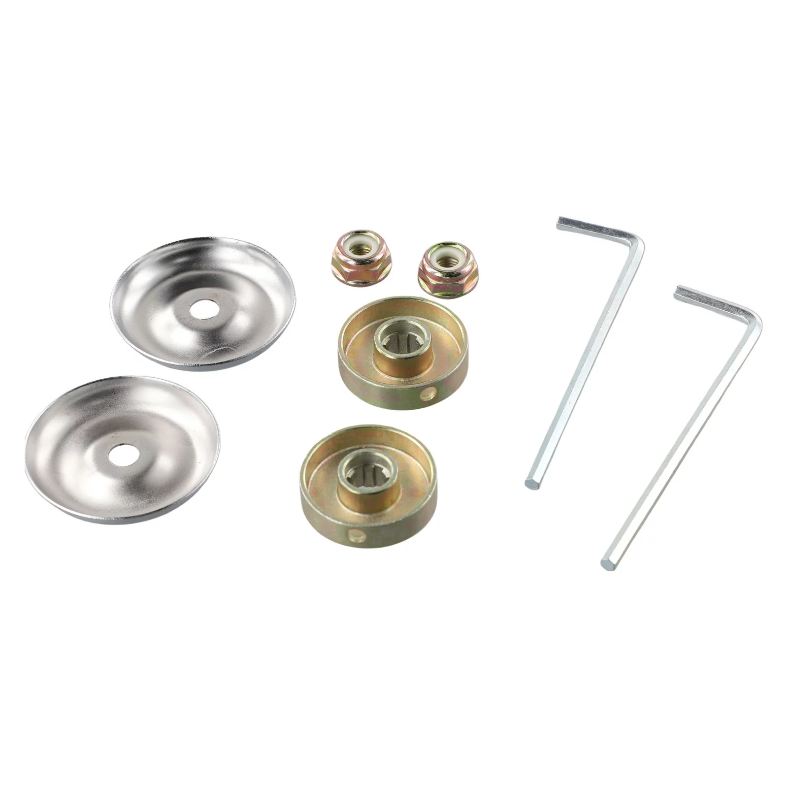 8Pcs/Set Strimmer Brush Cutter Gearbox Blade Nut Metal Replacement Fixing Kit