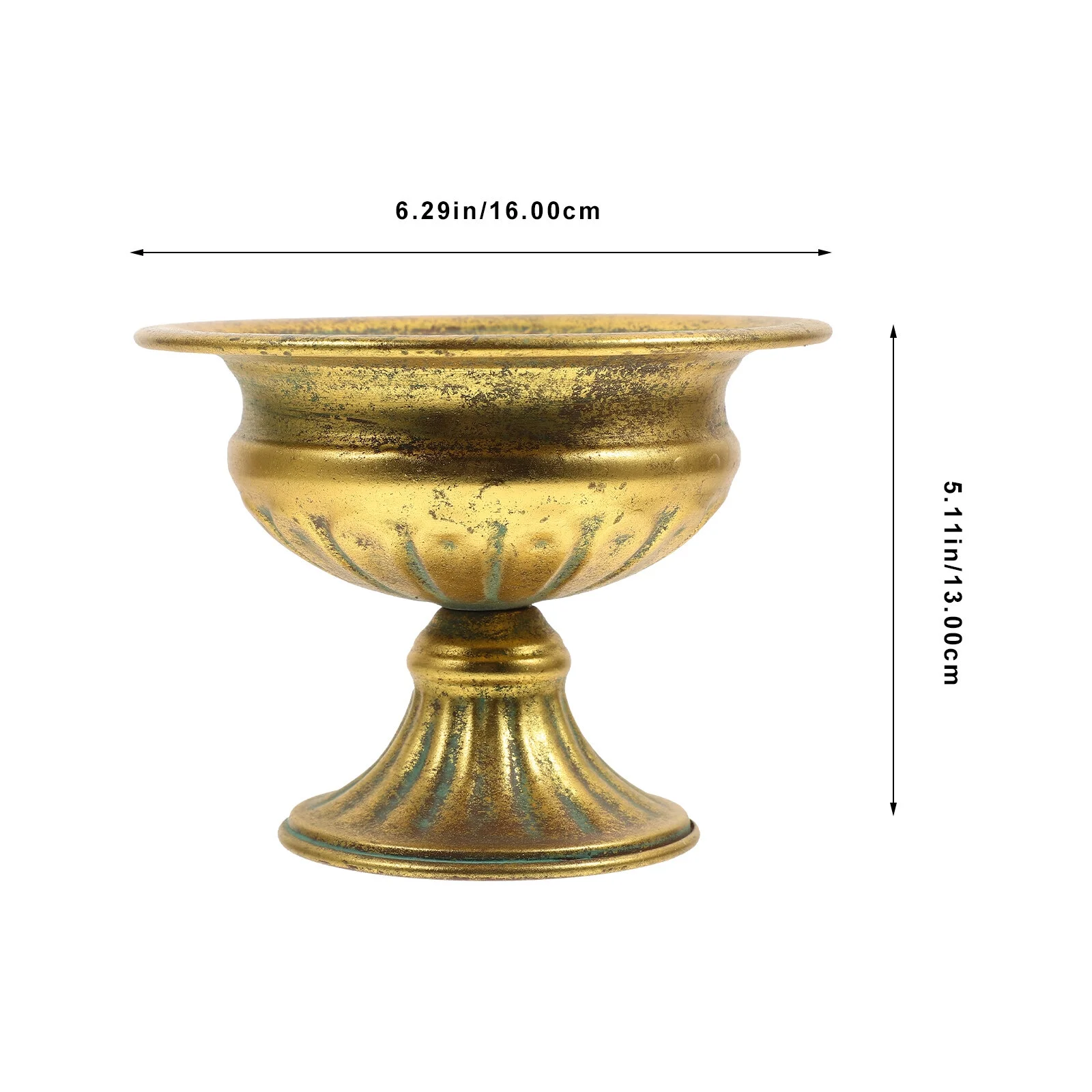 Jibingyi Metal Flower Pot Iron Plant Pot Planter Living Room Balcony Garden Metal Planter Pot