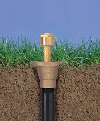Orbit Brass 360 Degree Full Spray Pattern Pop-Up Yard Sprinkler Head - 54070