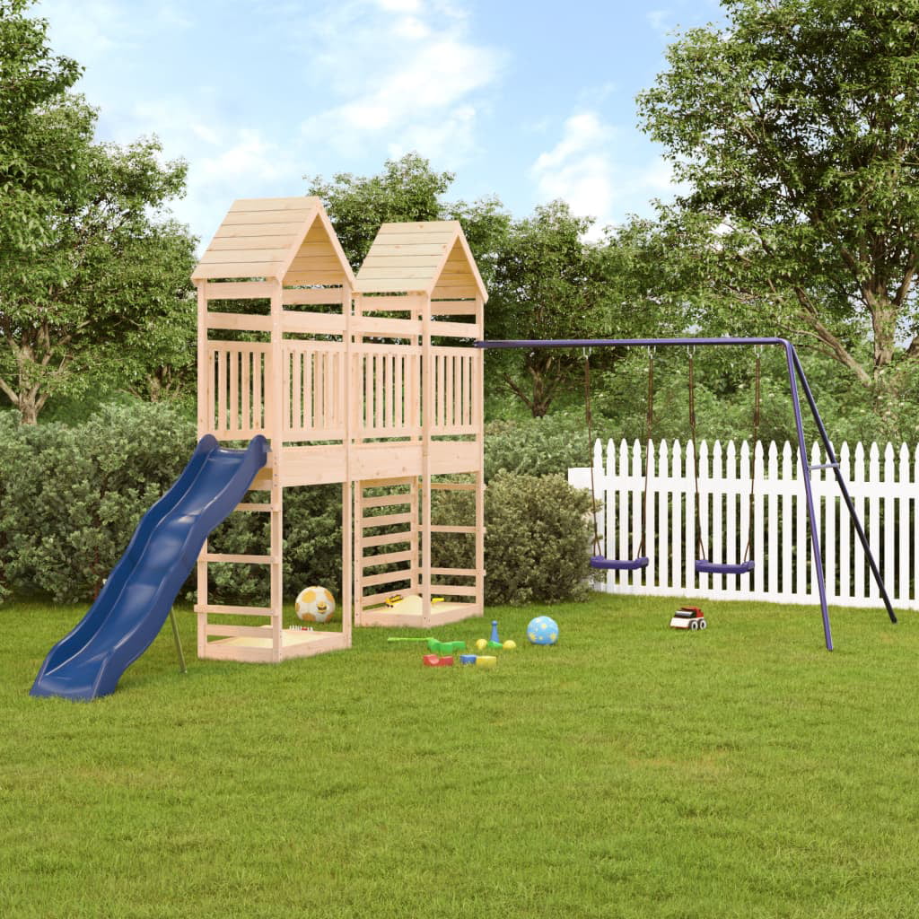 Dcenta Playset Solid Wood Pine