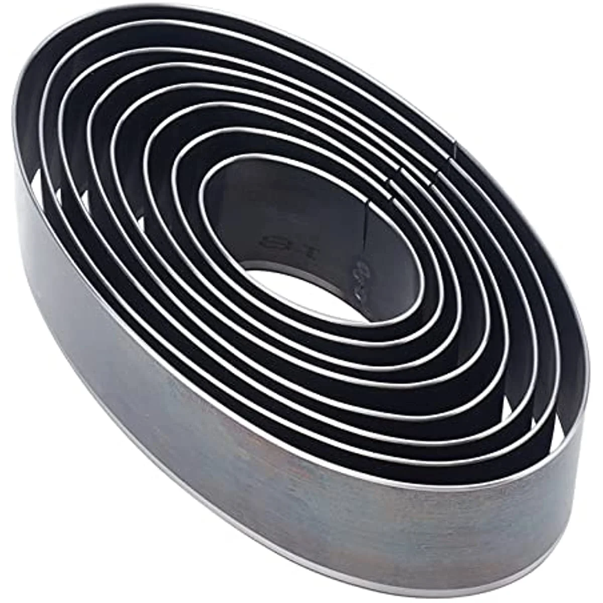 8 Sizes Leather Die Cutter High Carbon Steel Leather Hole Punch Die Hollow Punching Tool Oval Shape Punching Die Mold Leather Punch Tool for DIY Leather Craft