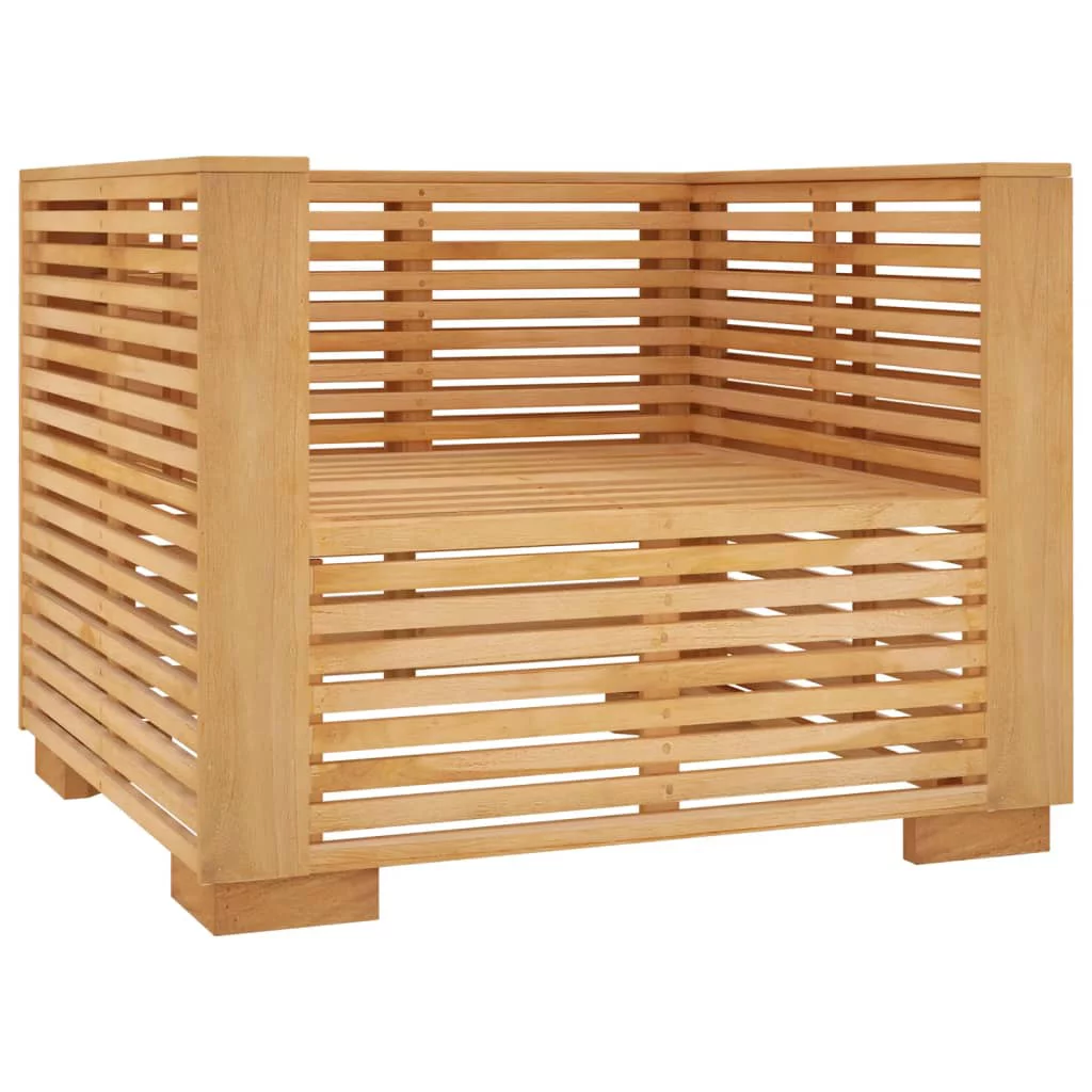 Dcenta Patio Sofa Chair with Cushions Solid Wood Teak