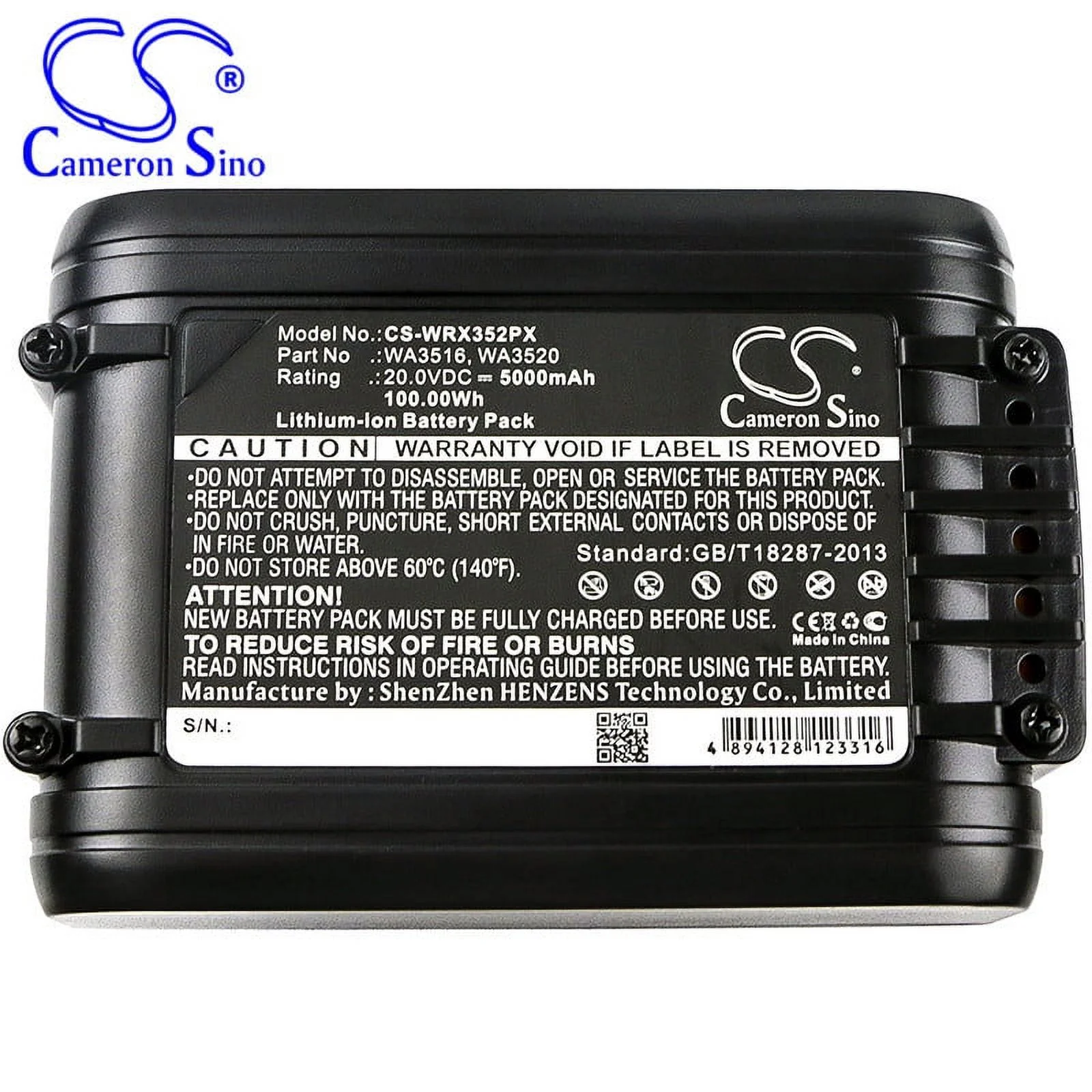 Cs Applicable Worx Wg154e Wg160e Wg169e Mower Battery Factory Supply Wa3549.1 Wa3551