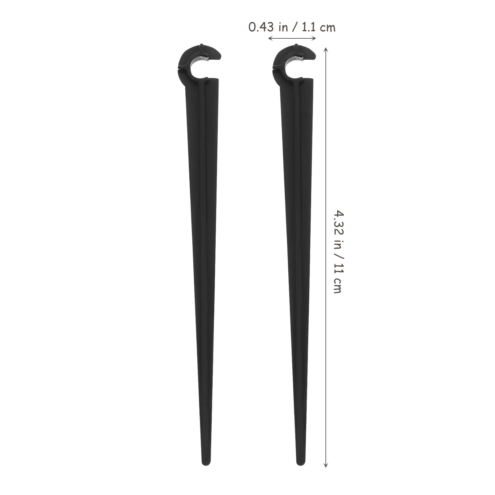 Jibingyi 50pcs Drip Irrigation Support Stakes Irrigation Pipeline Accessory Irrigation Inserted Bracket Stakes